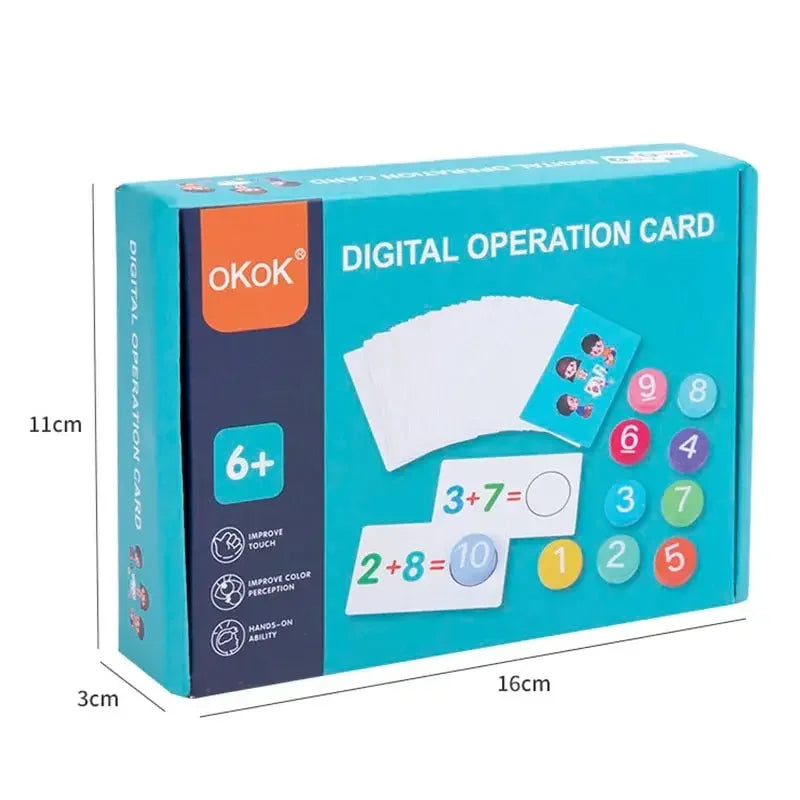 Montessori Children Number Calculate Board Kids Mathematical Operation Set Educational Logical Thinking Training Aids Math Toys