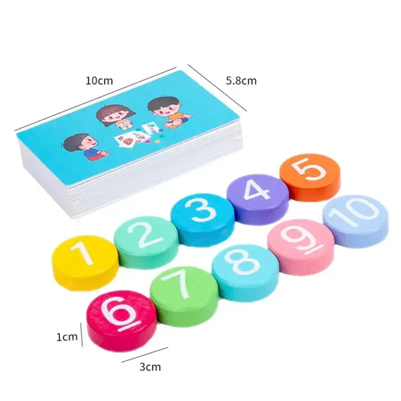 Montessori Children Number Calculate Board Kids Mathematical Operation Set Educational Logical Thinking Training Aids Math Toys