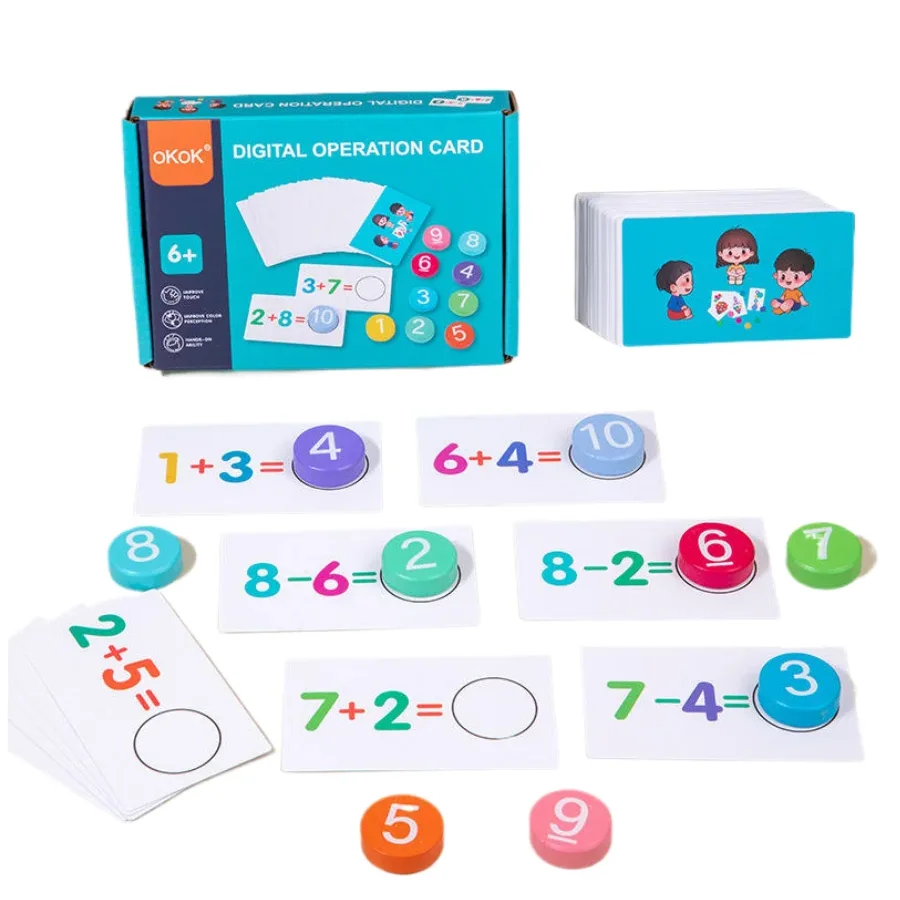 Montessori Children Number Calculate Board Kids Mathematical Operation Set Educational Logical Thinking Training Aids Math Toys
