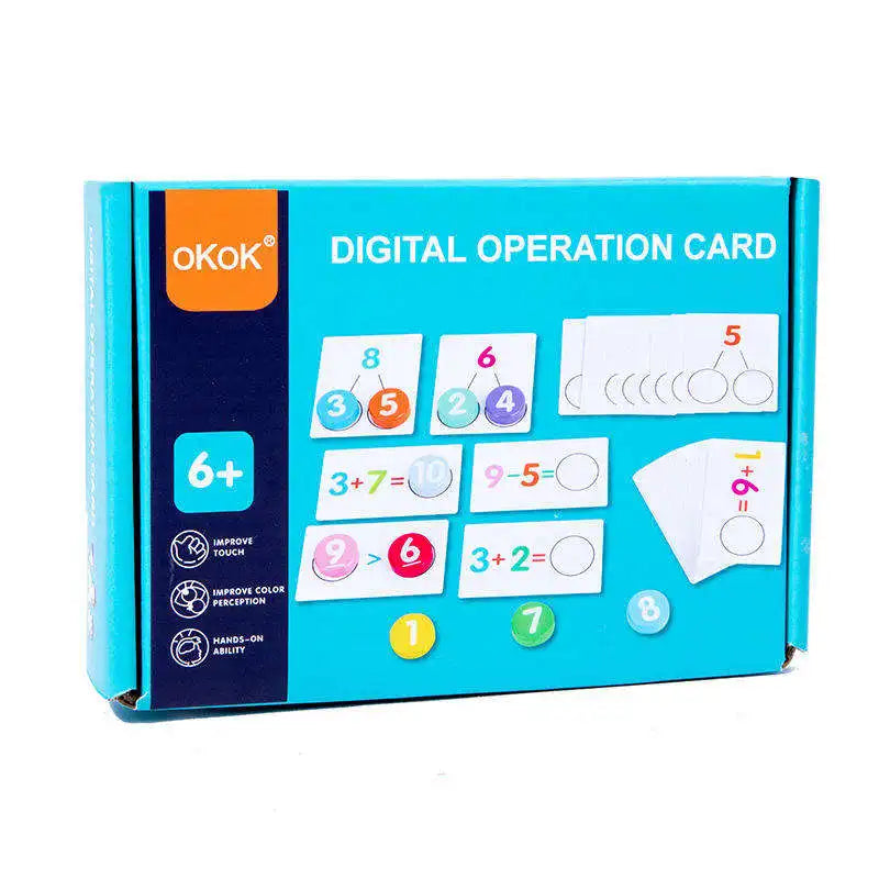 Montessori Children Number Calculate Board Kids Mathematical Operation Set Educational Logical Thinking Training Aids Math Toys