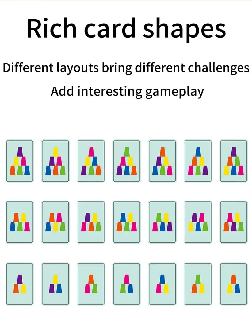 Montessori  Jeu de Rapidité – Gobelets Empilables Éducatifs (Dès 3 ans)